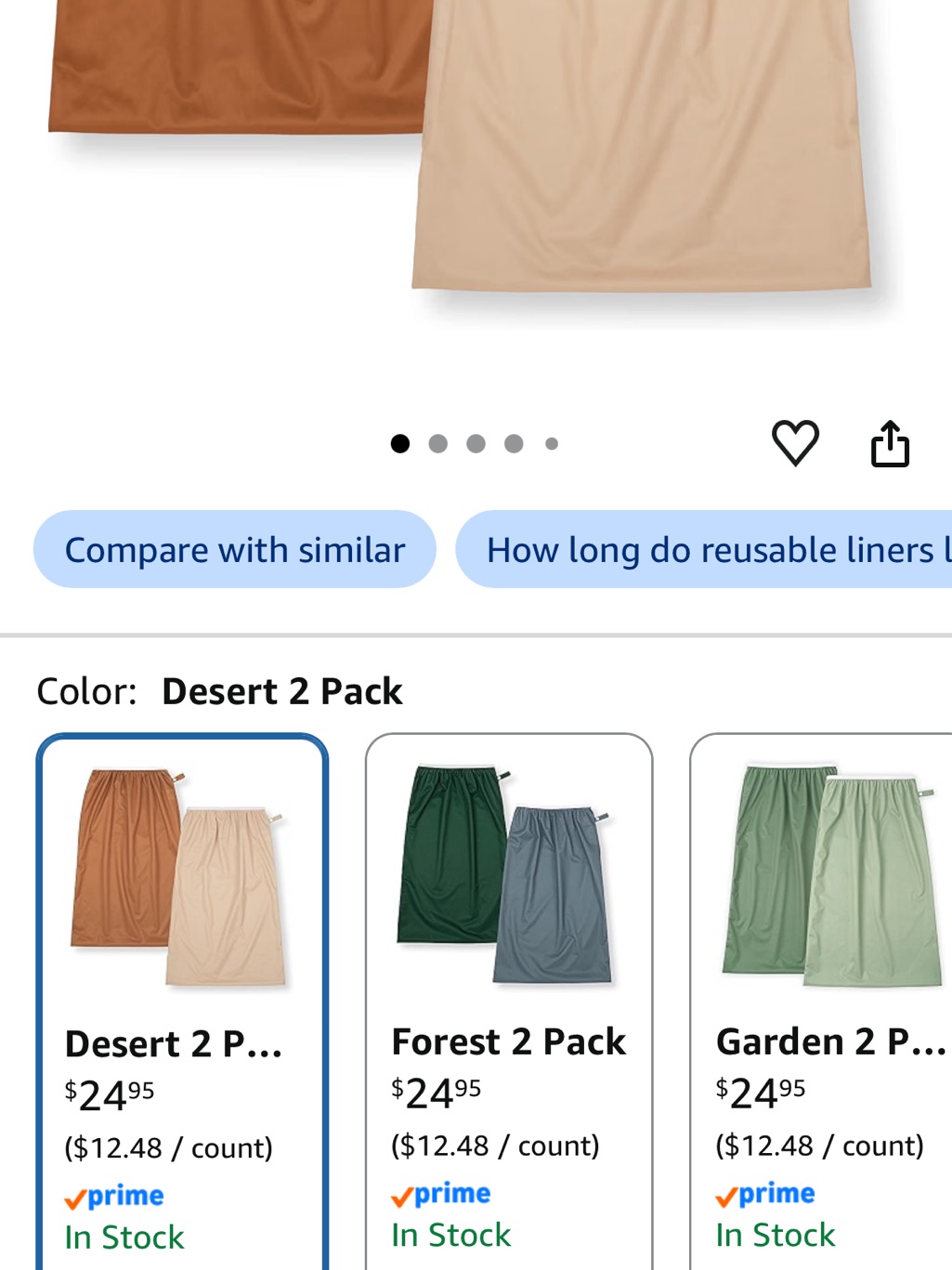 Kids Elastic-Waist Joggers In Cream And Brown — image 3 of 6
